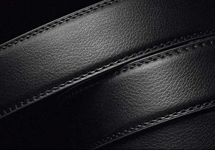 Oak & Sole - Men’s Automatic Ratchet Leather Belt – Black