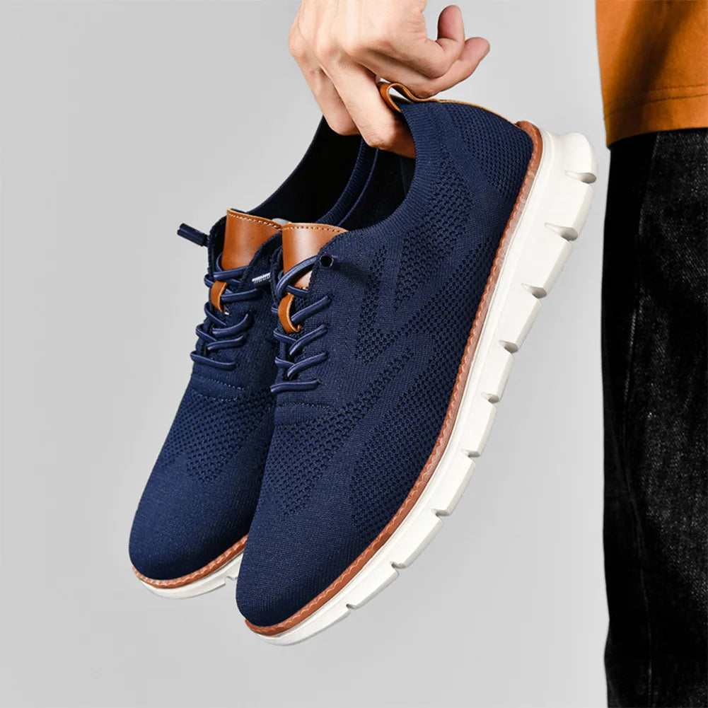 Oak & Sole - Urban Comfortable Everyday Trainers - Limited Navy Blue Edition