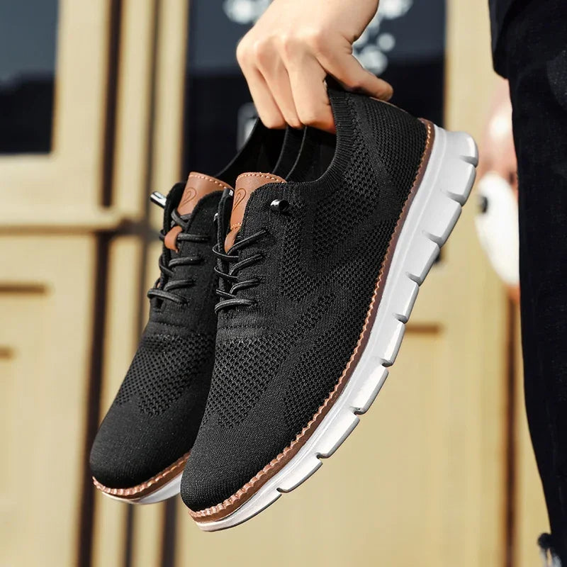 Oak & Sole - Urban Comfortable Everyday Trainers - Limited Black Edition