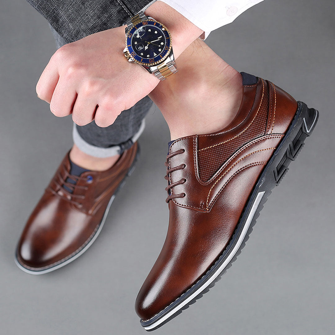 Oak & Sole - York Classic Ultra-Elegant Premium Leather Shoes - Brown