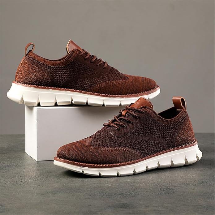 Oak & Sole - Swift Ultra-Comfortable Breathable Flexible Trainers - Burgundy