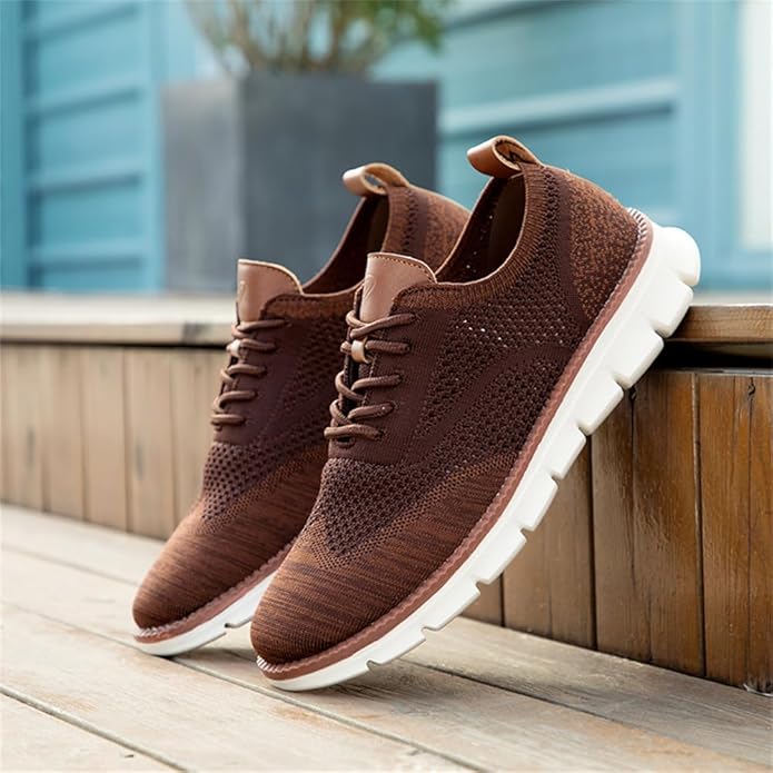 Oak & Sole - Swift Ultra-Comfortable Breathable Flexible Trainers - Burgundy