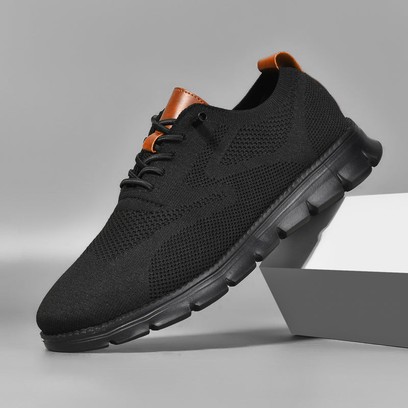 Oak & Sole - Urban Comfortable Limited Edition Trainers with Black Sole – Black