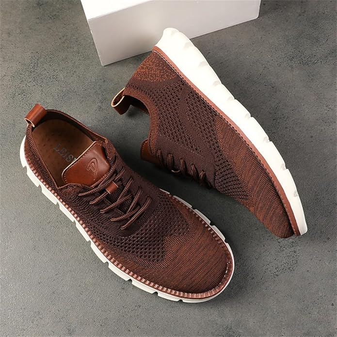 Oak & Sole - Swift Ultra-Comfortable Breathable Flexible Trainers - Burgundy