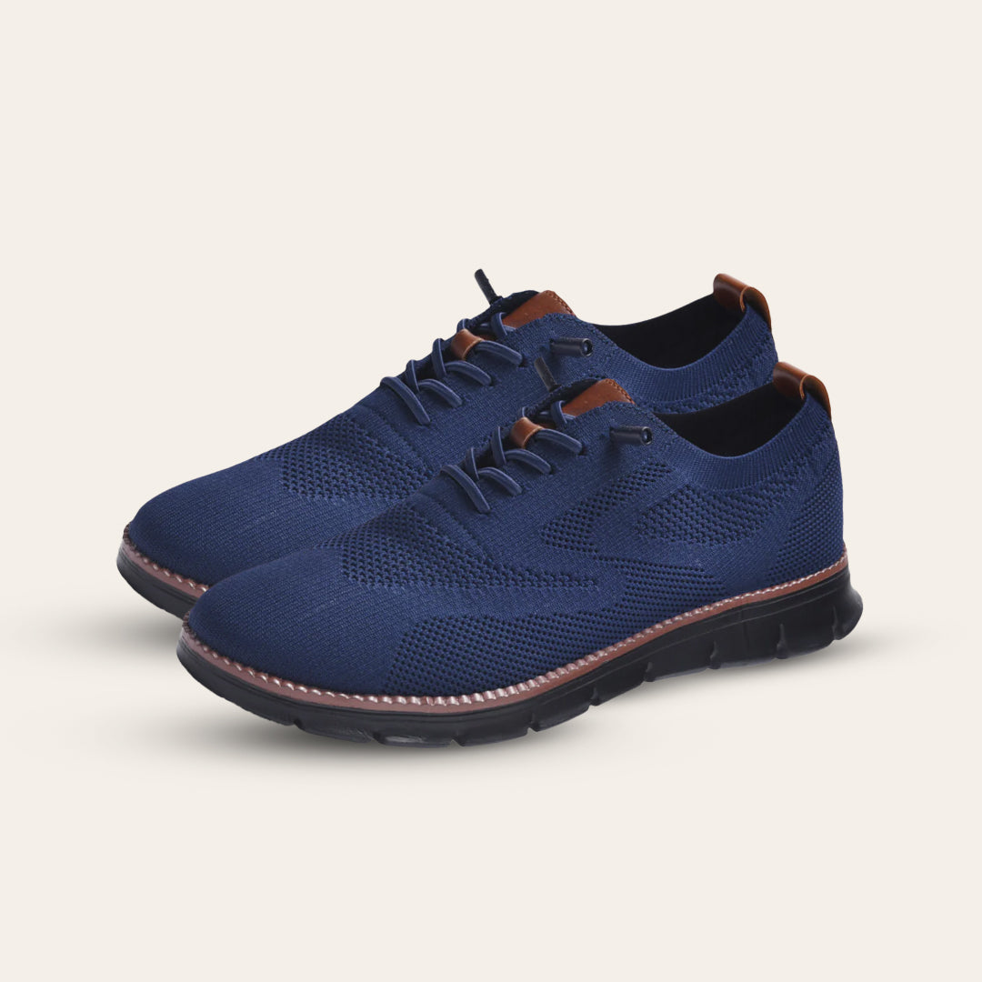 Oak & Sole - Urban Comfortable Limited Edition Trainers with Black Sole – Navy Blue