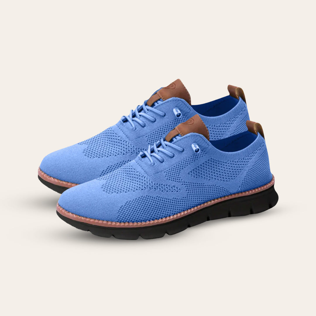 Oak & Sole - Urban Comfortable Limited Edition Trainers with Black Sole – Blue