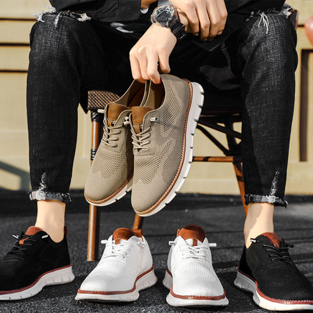 Oak & Sole - Urban Comfortable Everyday Trainers - Limited White Edition