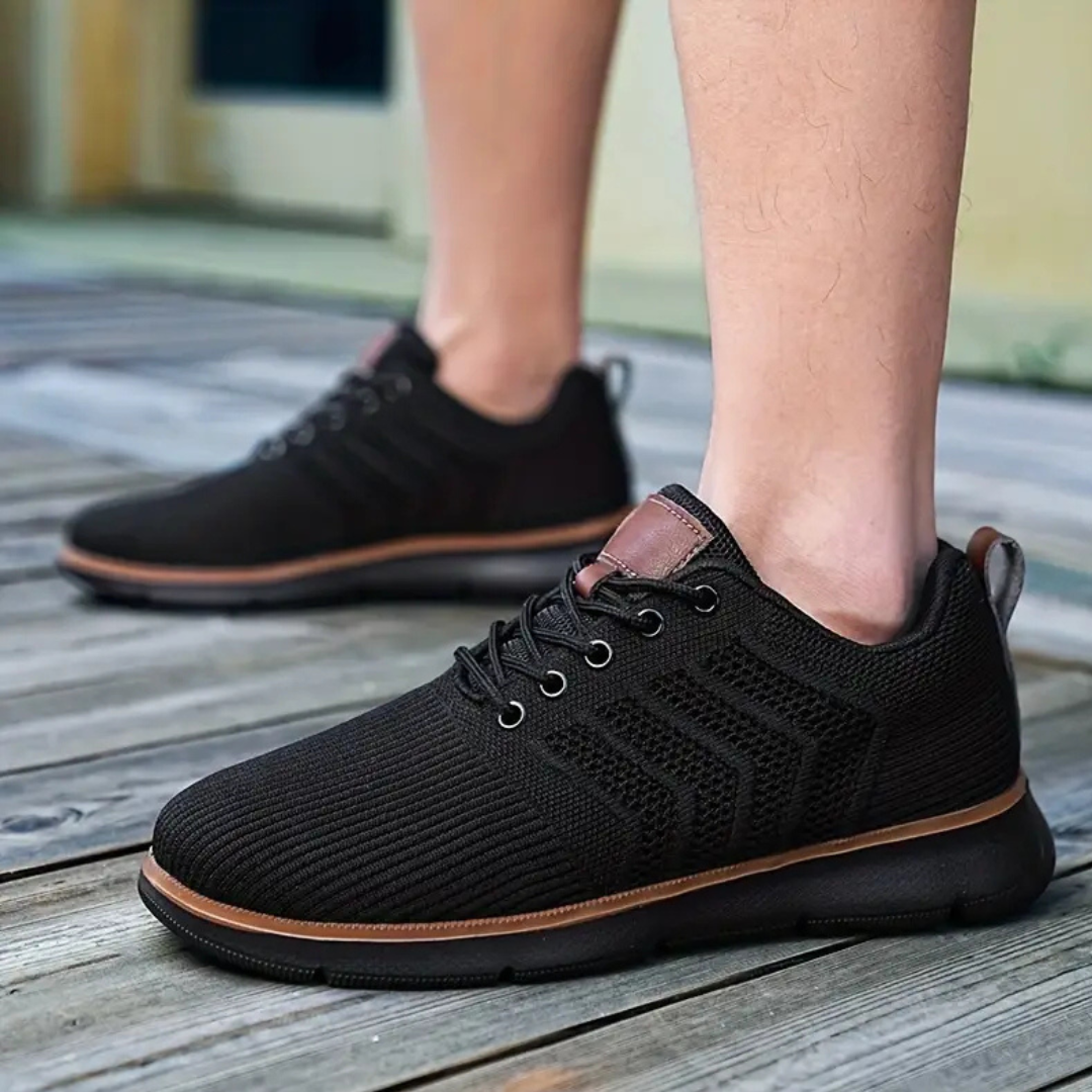 Oak & Sole - Breathable Comfortable Elegant Trainers – Blackout