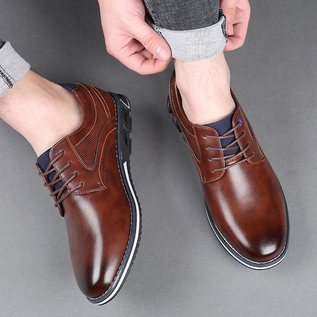 Oak & Sole - York Classic Ultra-Elegant Premium Leather Shoes - Brown