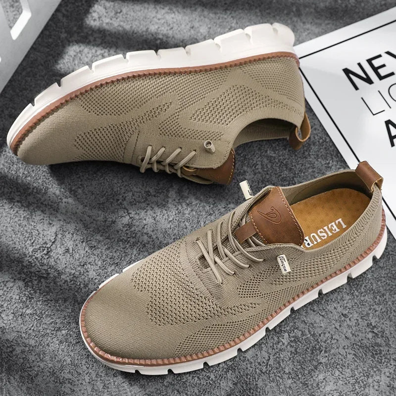Oak & Sole - Urban Comfortable Everyday Trainers - Brown