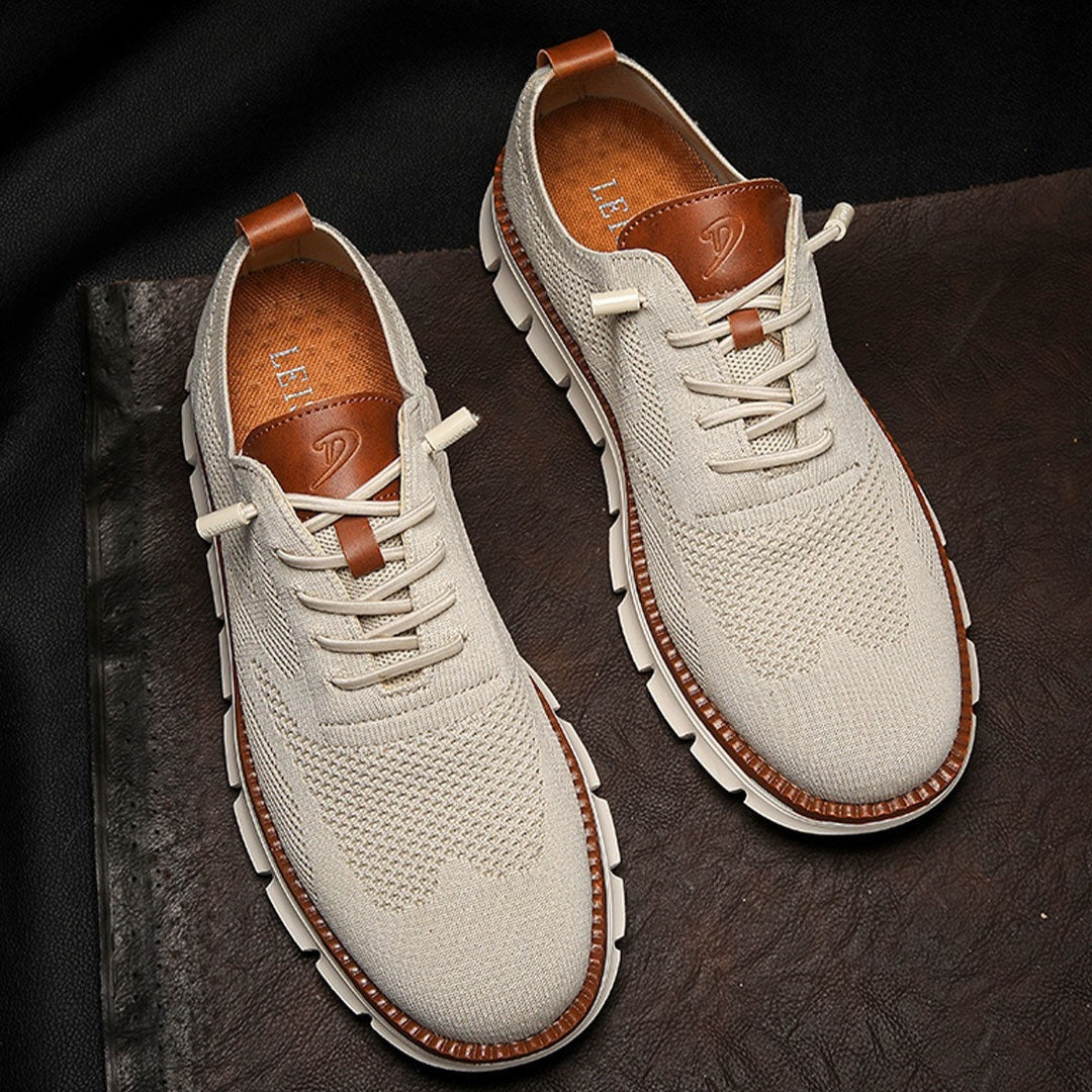 Oak & Sole - Urban Comfortable Everyday Trainers – Limited Beige Edition