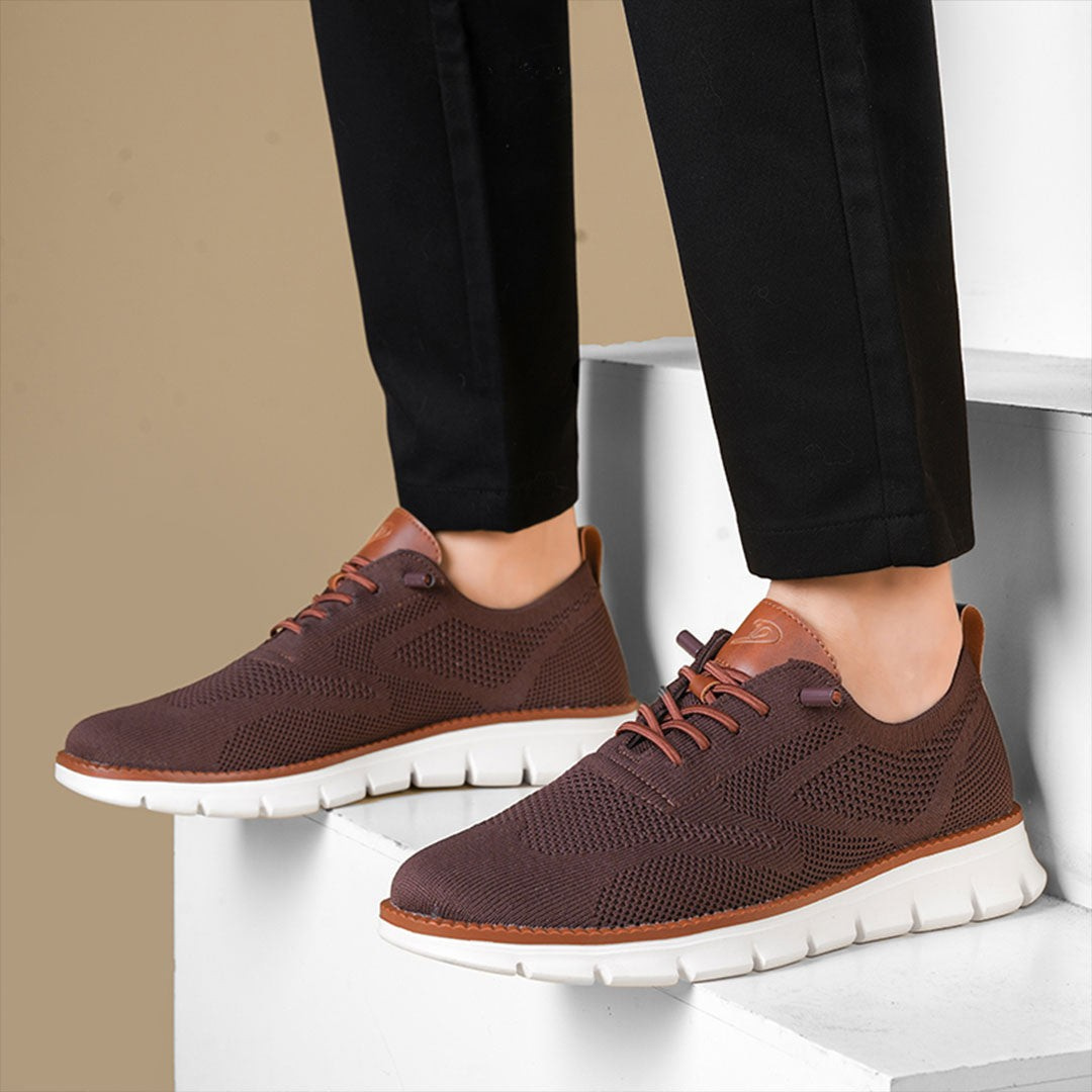 Oak & Sole - Urban Comfortable Everyday Trainers – Limited Burgundy Edition