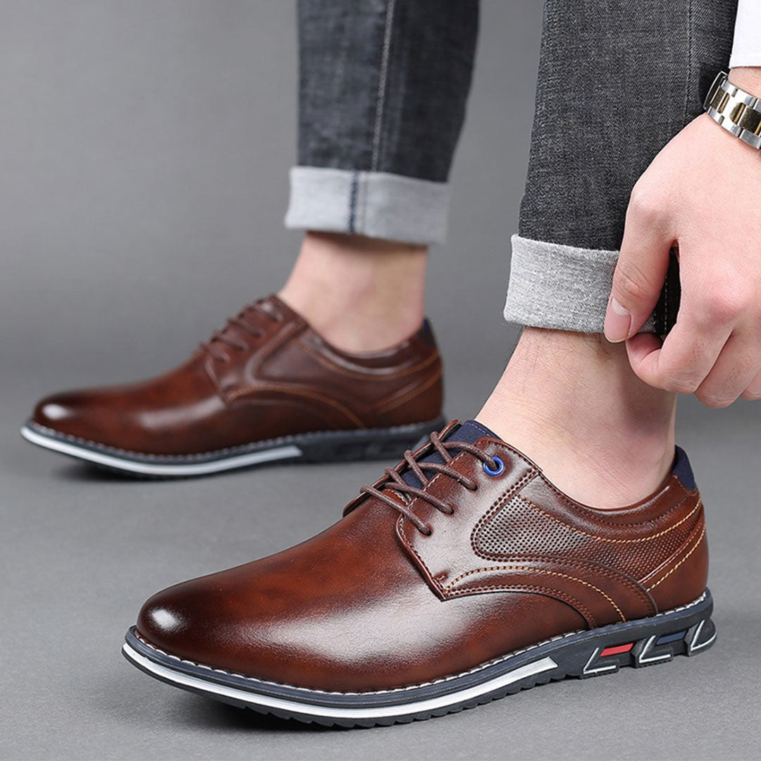 Oak & Sole - York Classic Ultra-Elegant Premium Leather Shoes - Brown