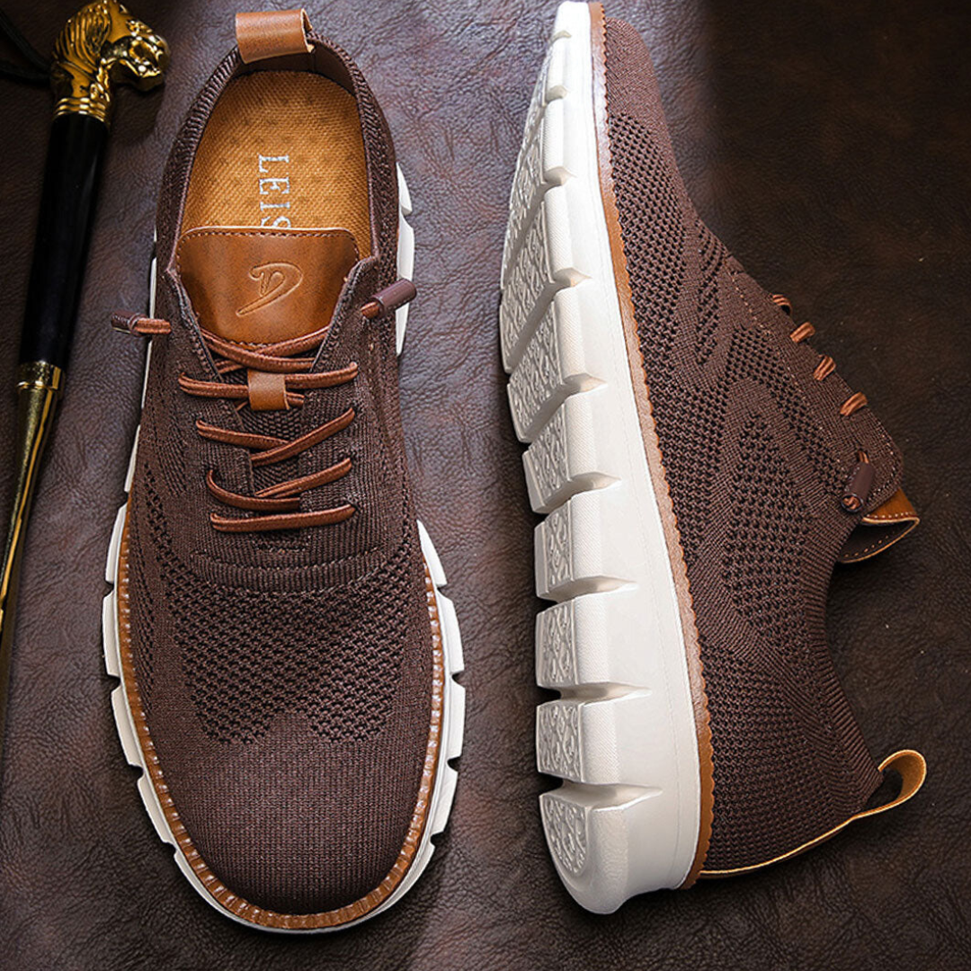 Oak & Sole - Urban Comfortable Everyday Trainers – Limited Burgundy Edition