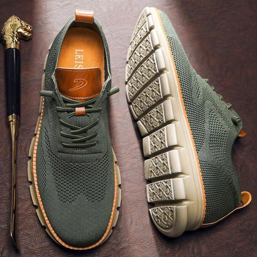 Oak & Sole - Urban Comfortable Everyday Trainers - Limited Olive Edition
