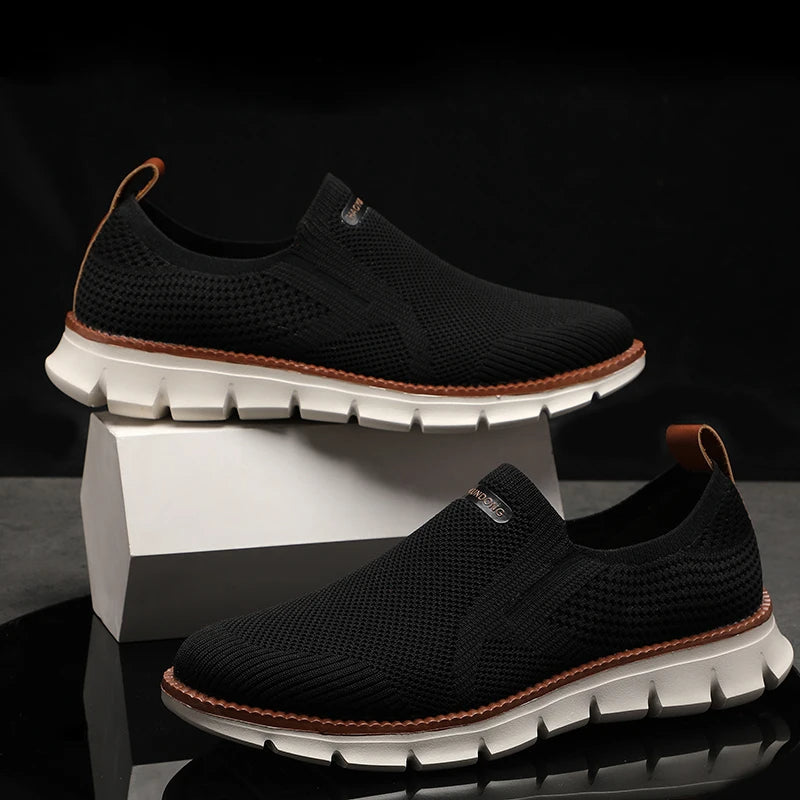 Oak & Sole - Slip In Ultra-Comfortable Trainers – Black