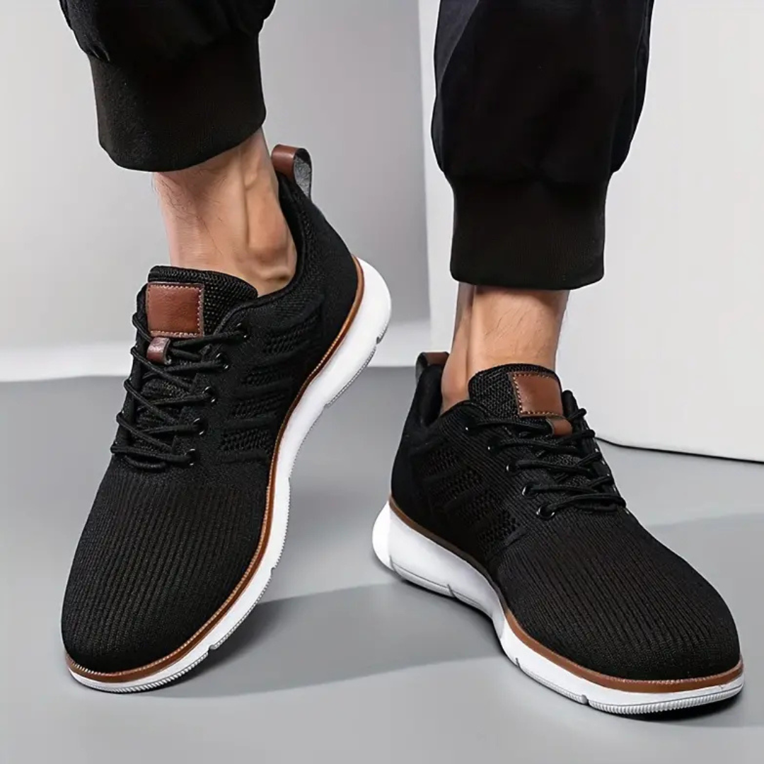 Oak & Sole - Breathable Comfortable Elegant Trainers – Black
