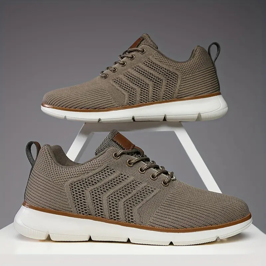 Oak & Sole - Breathable Comfortable Elegant Trainers – Brown