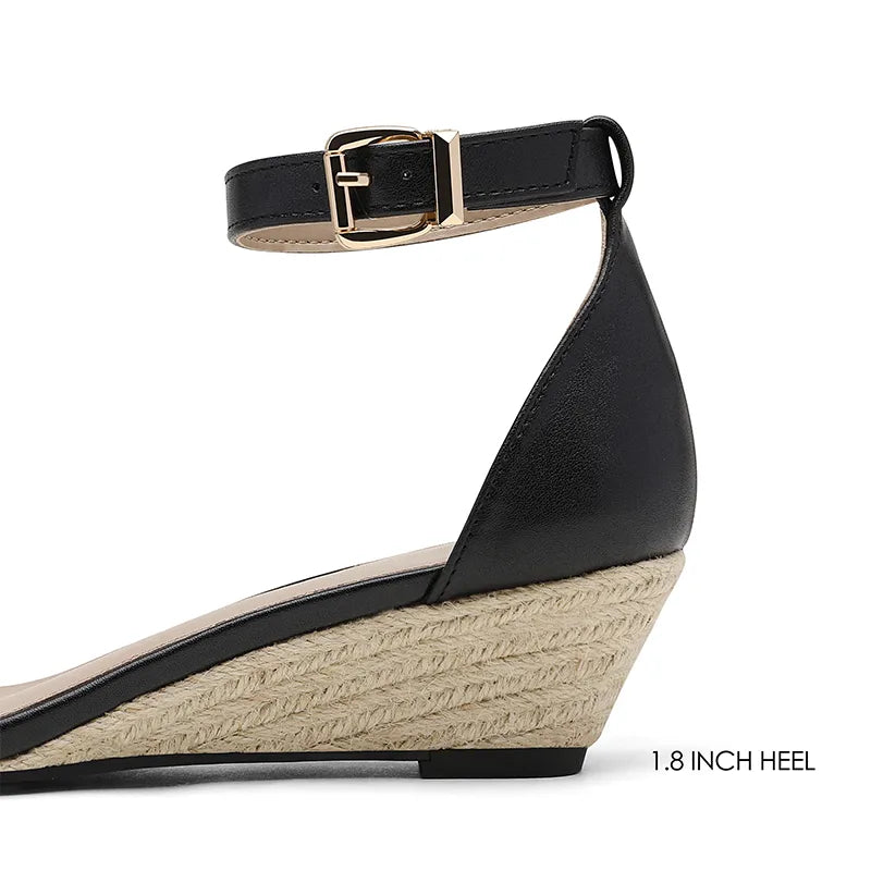 ESPADRILLES BLACK PU
