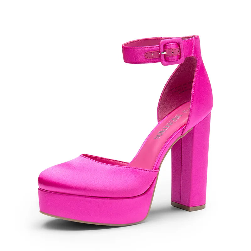 HOT PINK SATIN