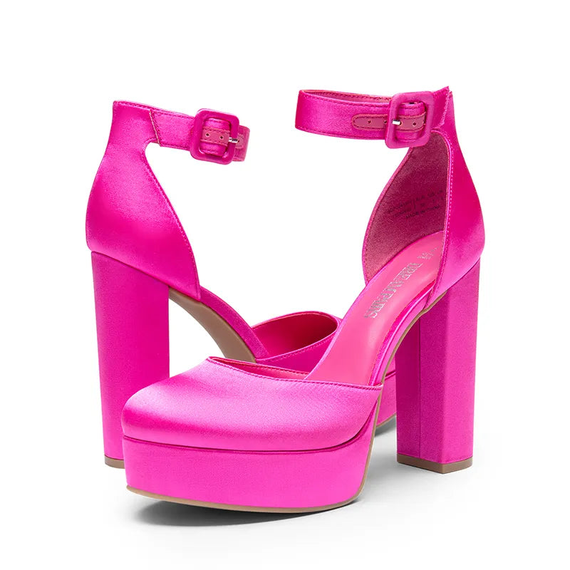 HOT PINK SATIN