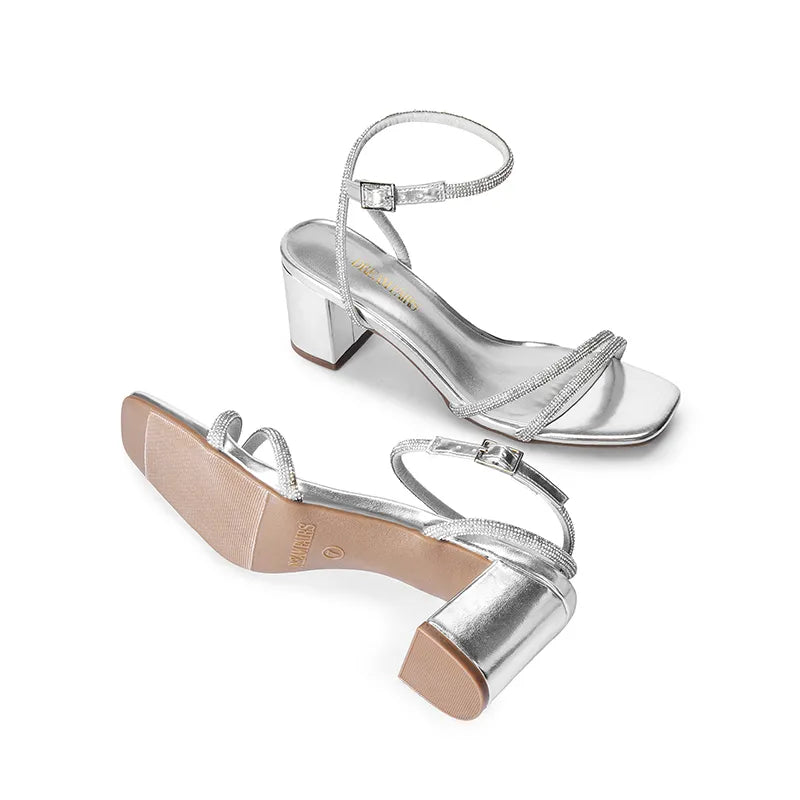 SILVER-RHINESTONE