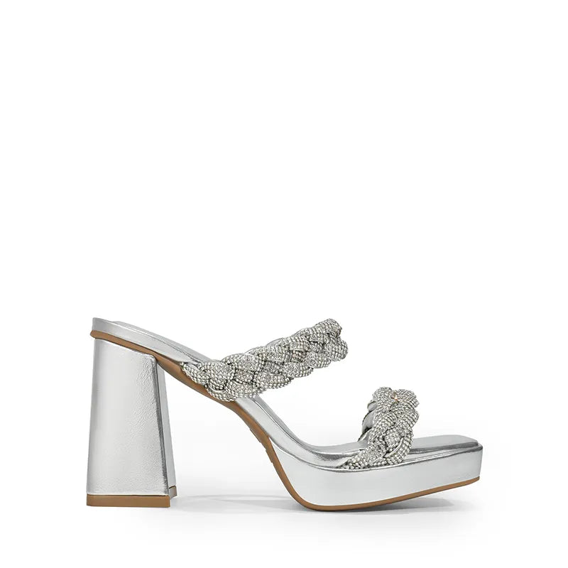 SILVER-RHINESTONE