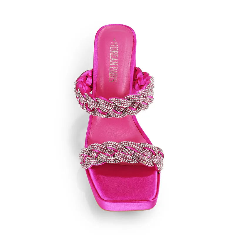 HOT PINK-RHINESTONE