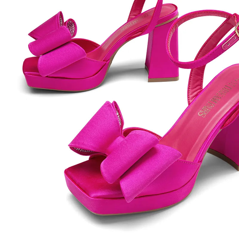 HOT PINK-SATIN
