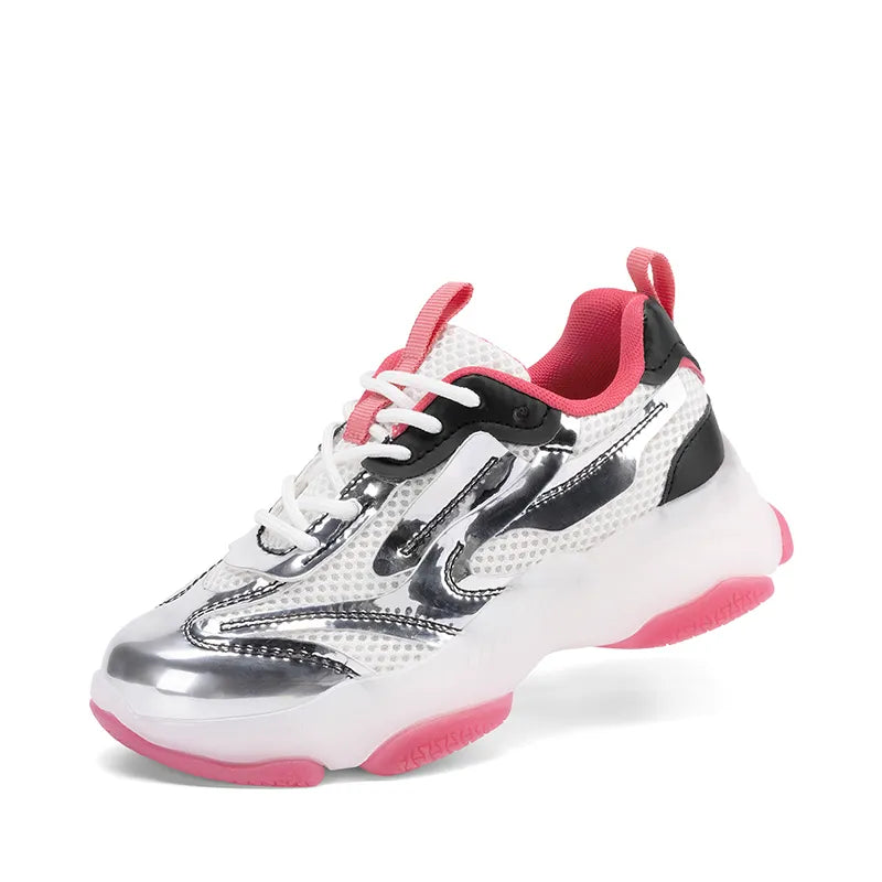 SILVER/HOT PINK