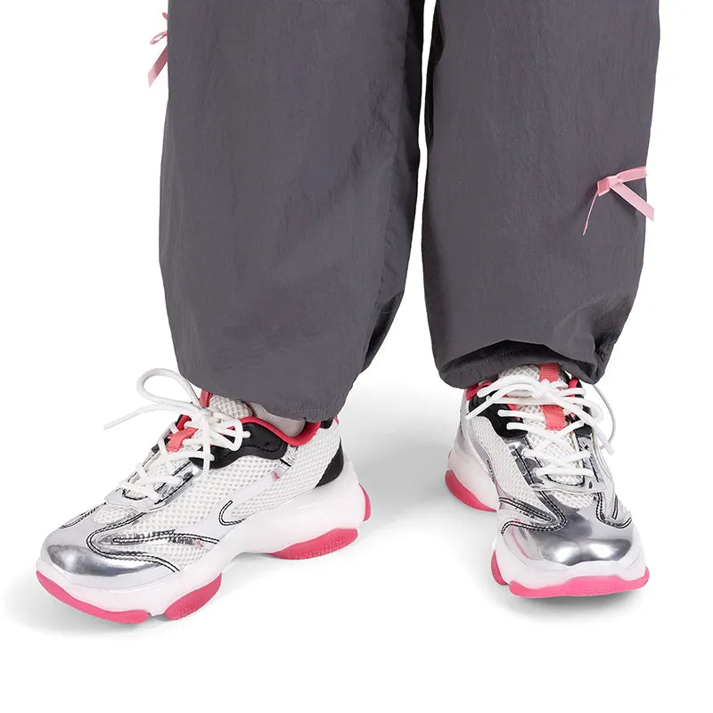 SILVER/HOT PINK