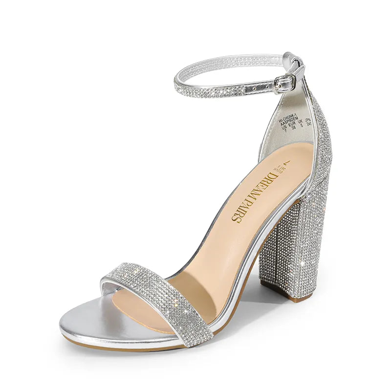SILVER-RHINESTONE