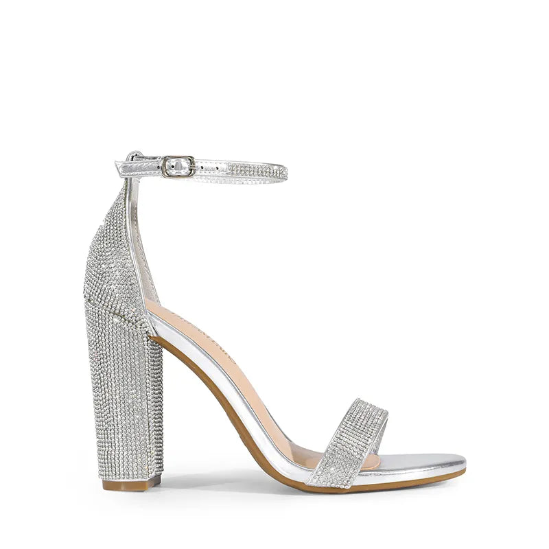 SILVER-RHINESTONE