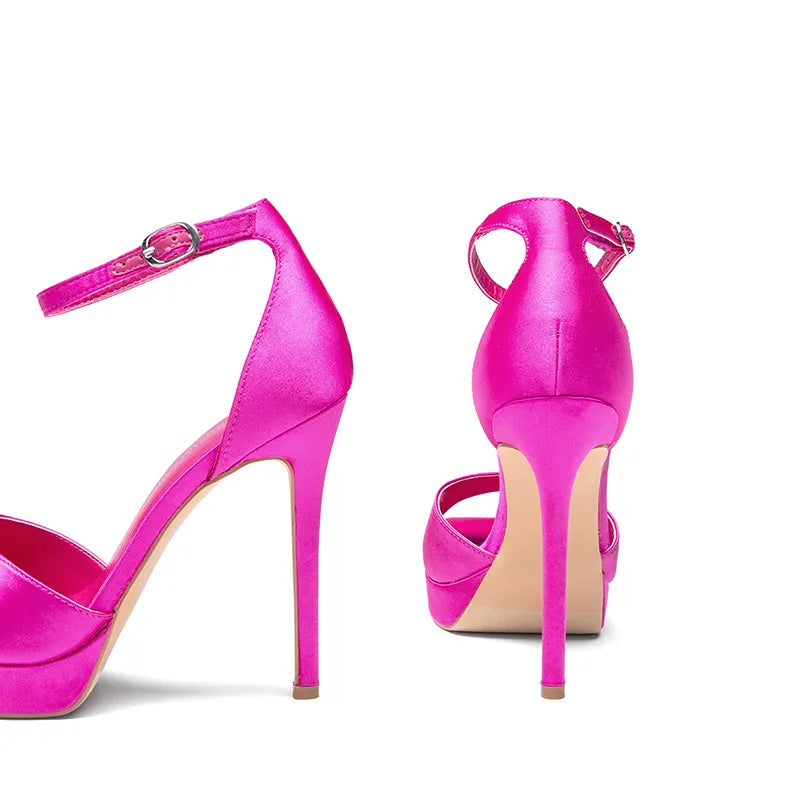 HOT PINK-SATIN