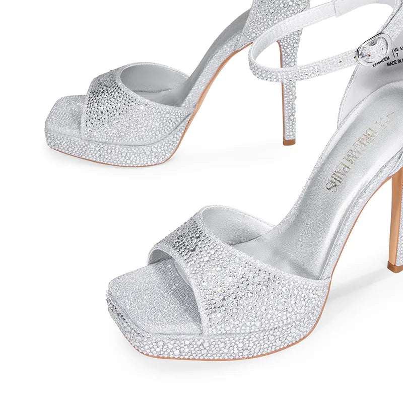 SILVER-RHINESTONE