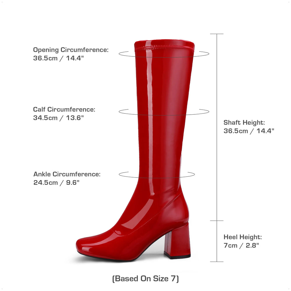 RED PATENT PU