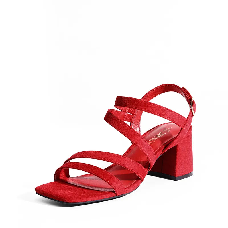 RED SUEDE
