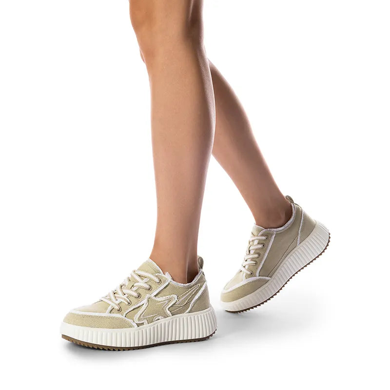 KHAKI/WHITE