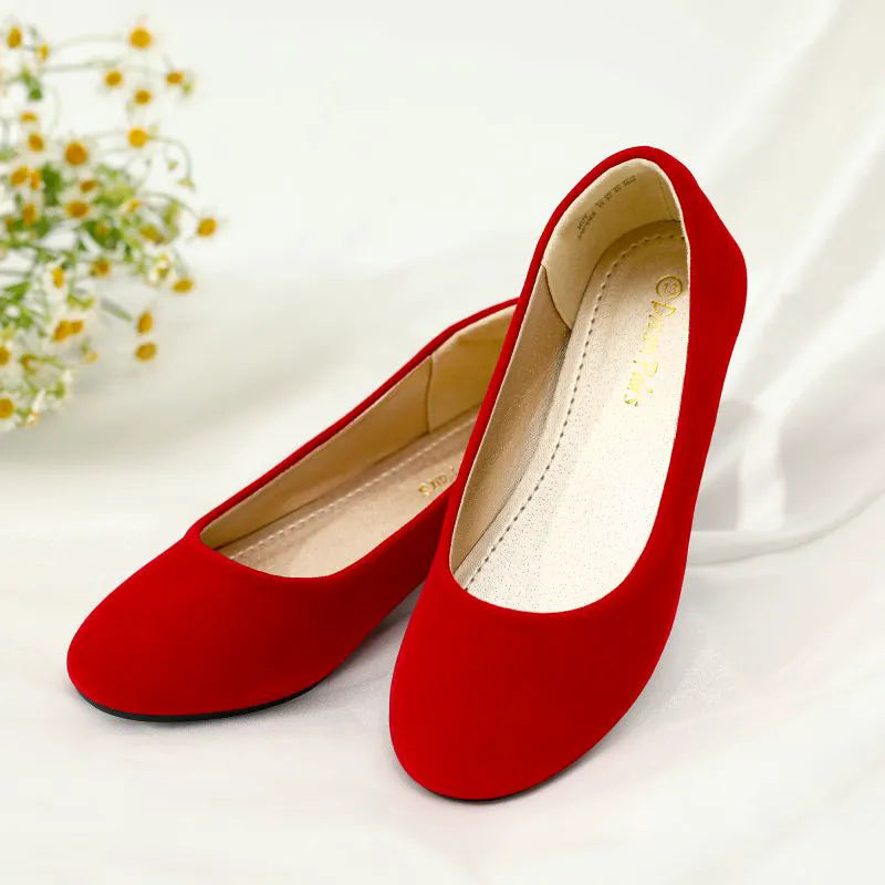 RED SUEDE