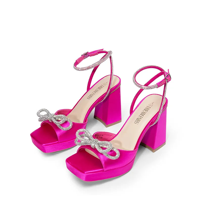 HOT PINK-SATIN