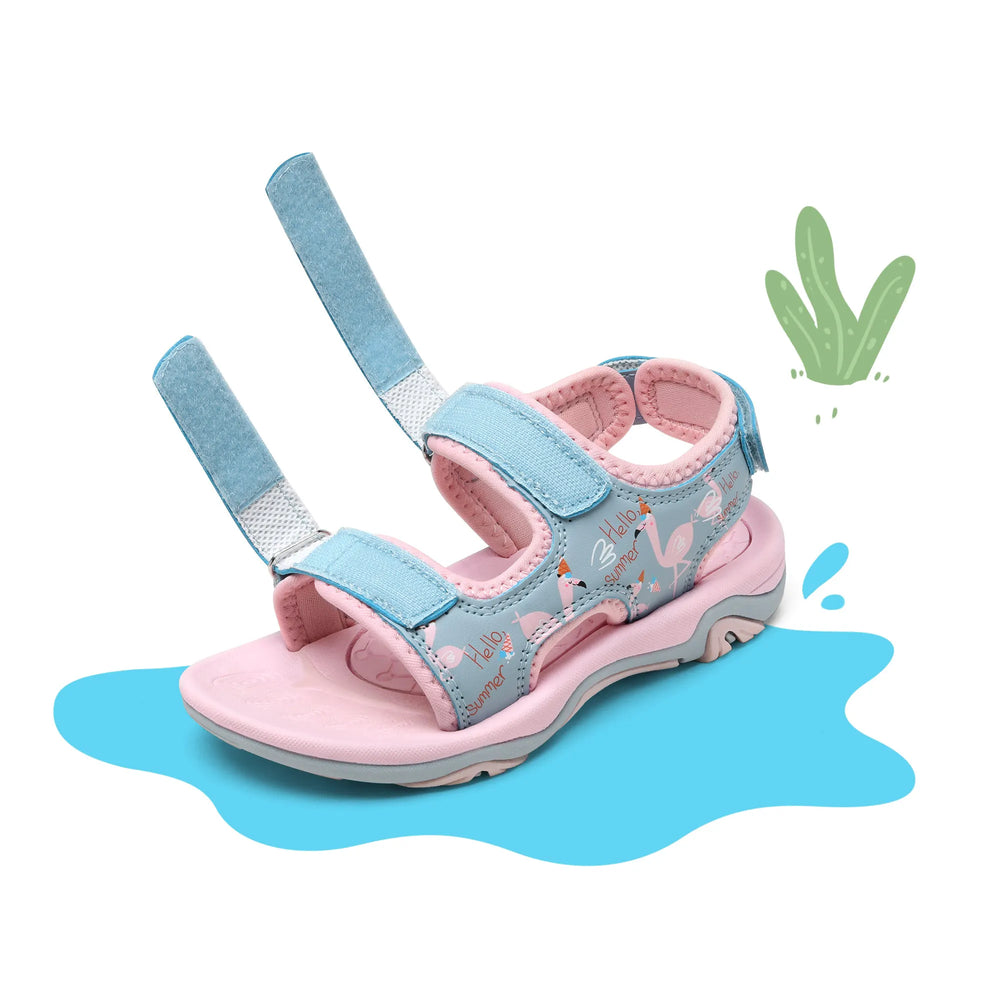 PINK BLUE FLAMINGO