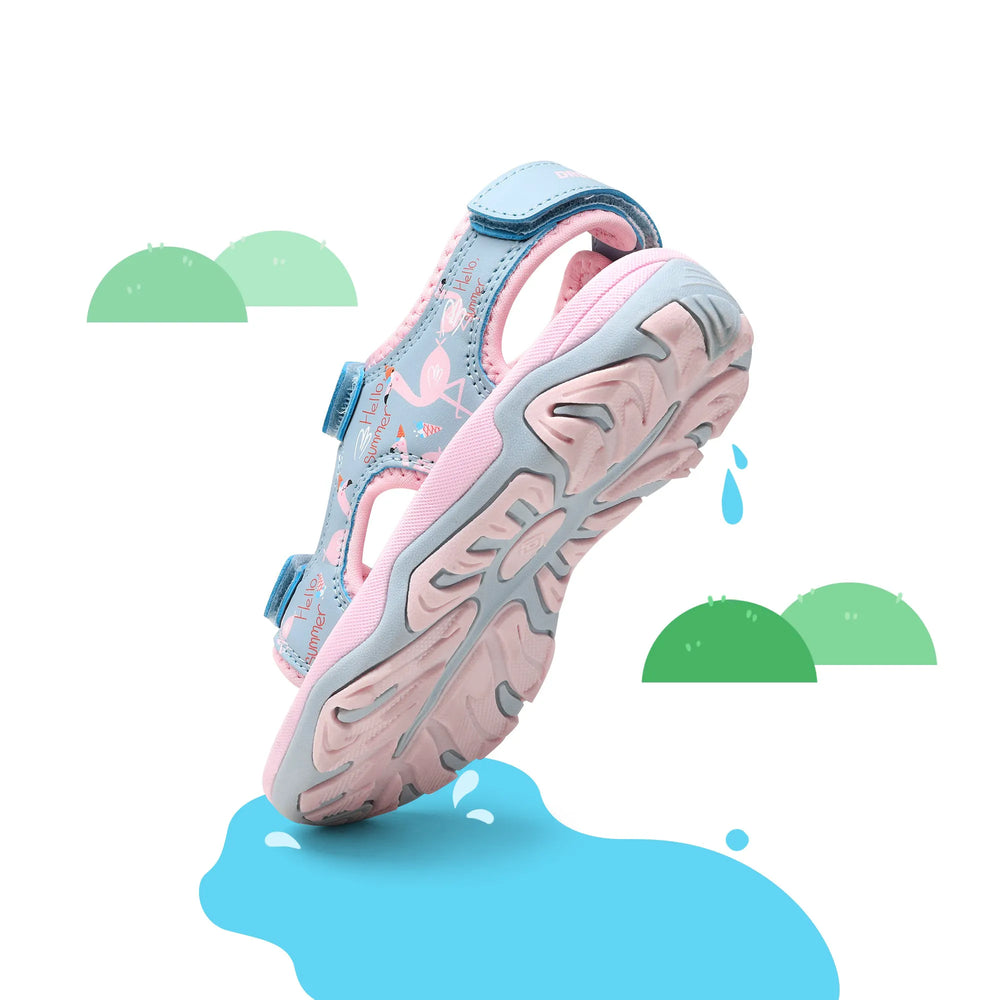 PINK BLUE FLAMINGO