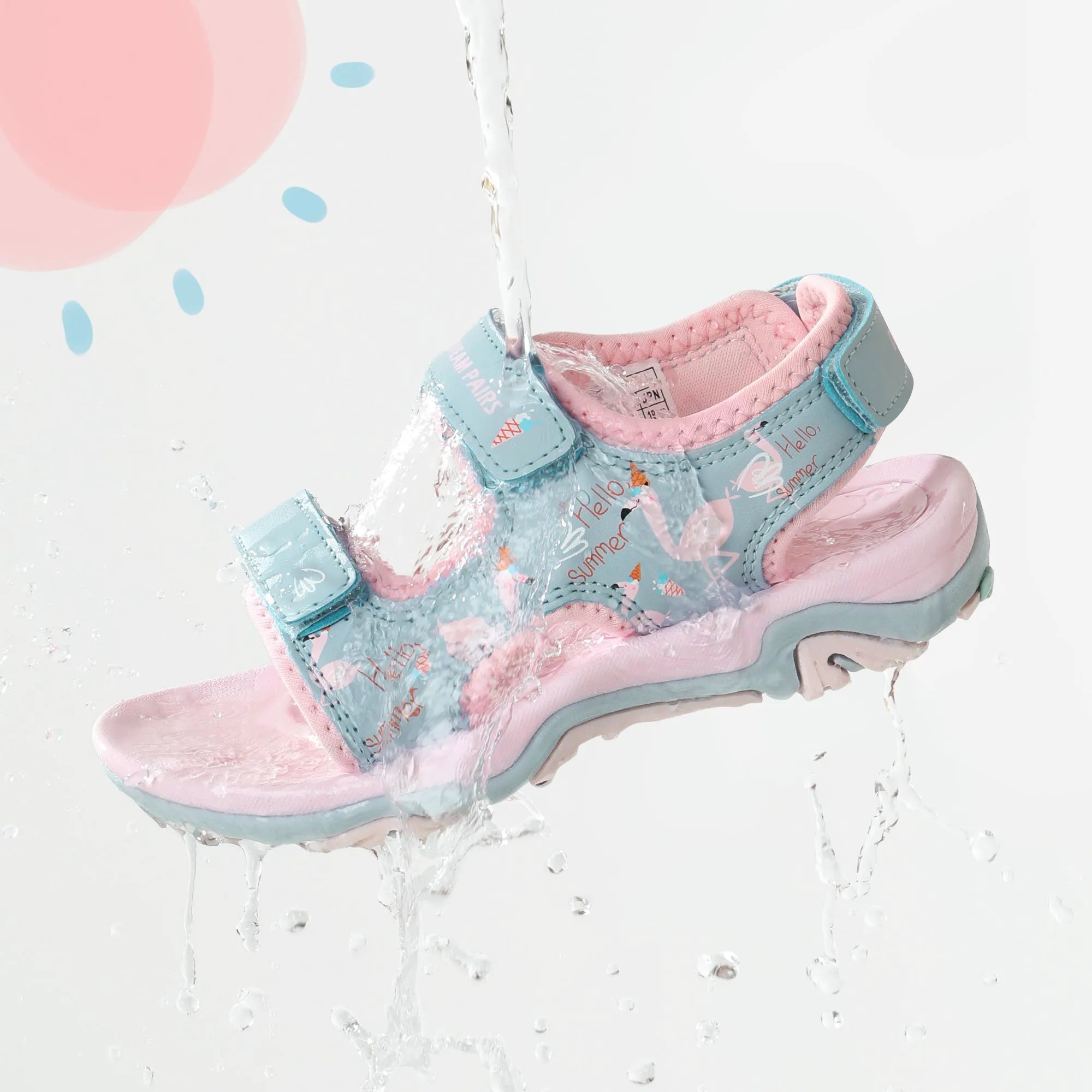 PINK BLUE FLAMINGO