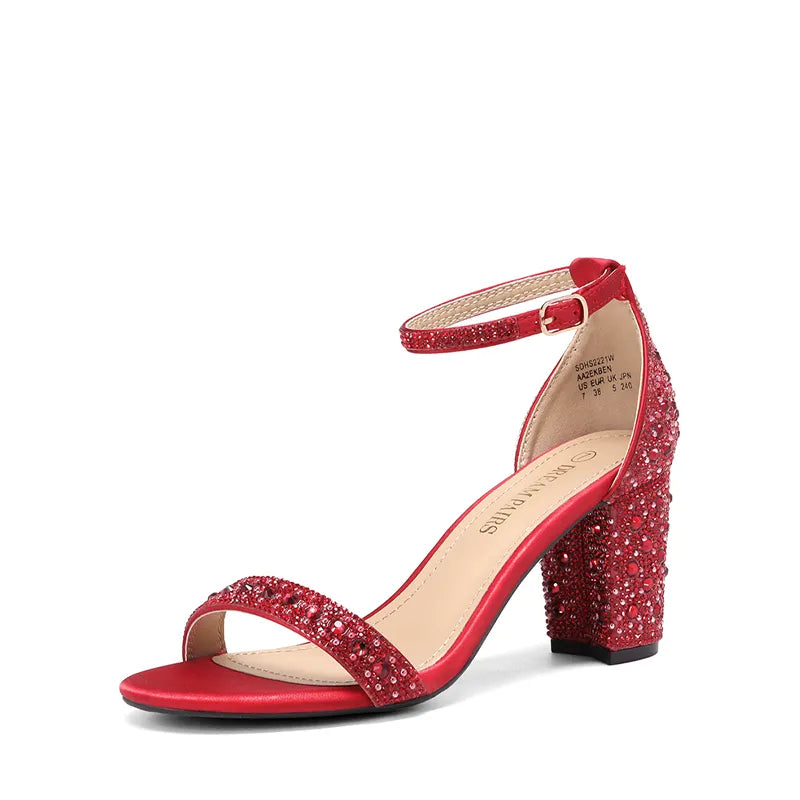 RED RHINESTONE