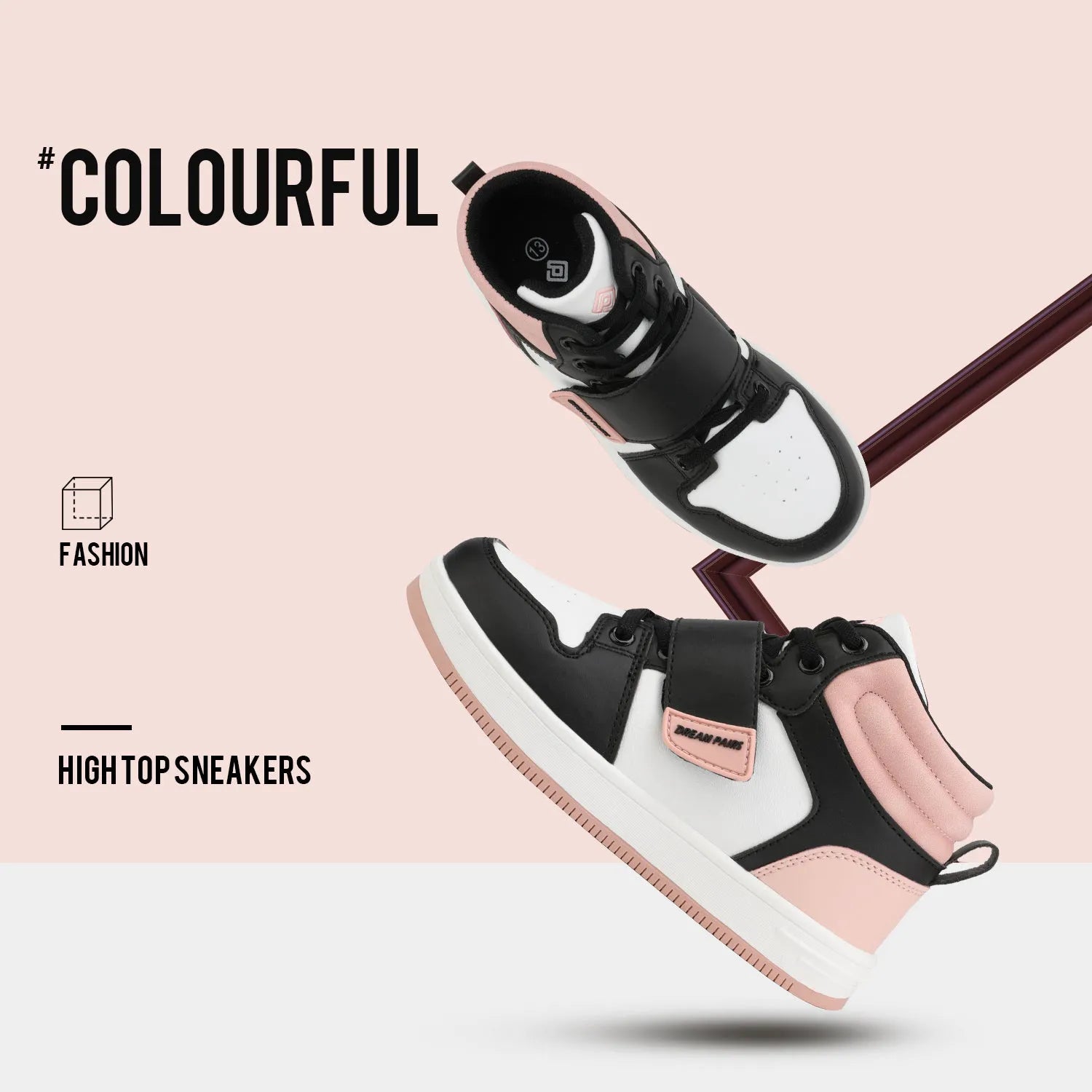 BLACK WHITE PINK