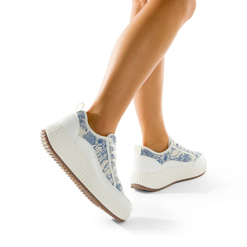 BLUE/BEIGE/WHITE