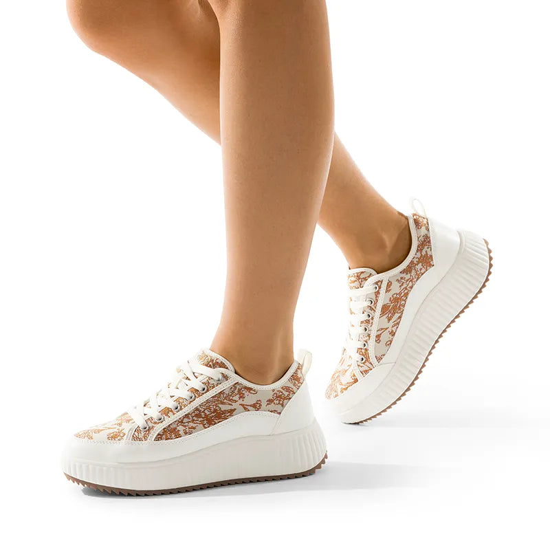 BROWN/BEIGE/WHITE