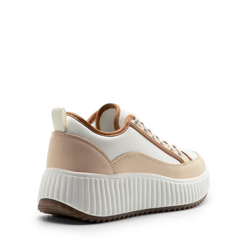 BROWN/WHITE-PU