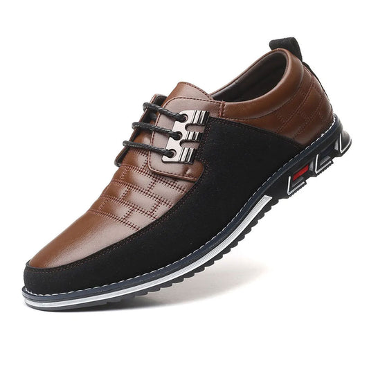 Oak & Sole - Oxford Comfortable Durable Leather Dress Shoes - Brown