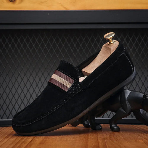 Oak & Sole - Rafael Elegant Premium Leather Loafers Modern Design - Black